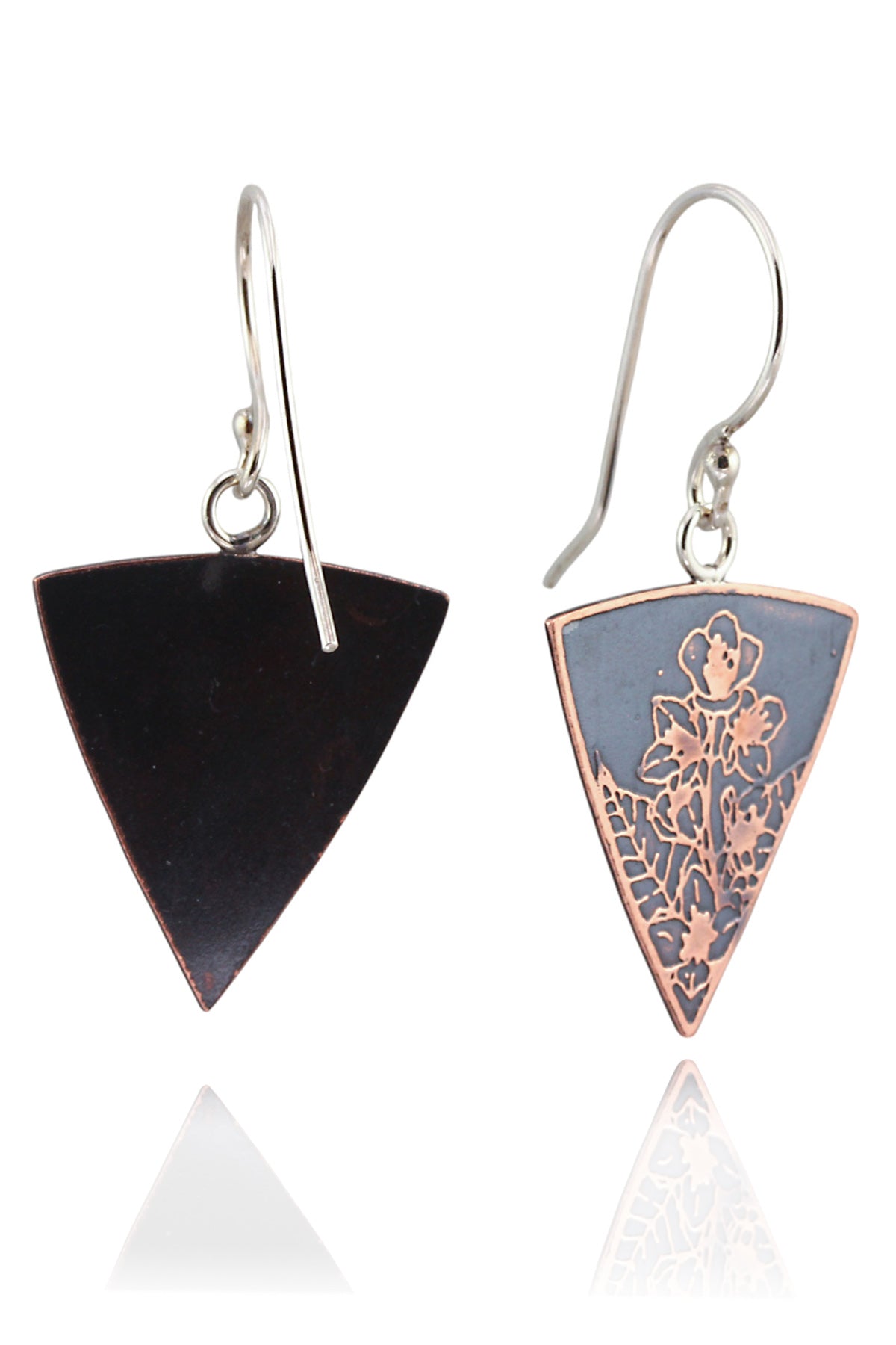 Botanical Wildflower Triangle Dangles