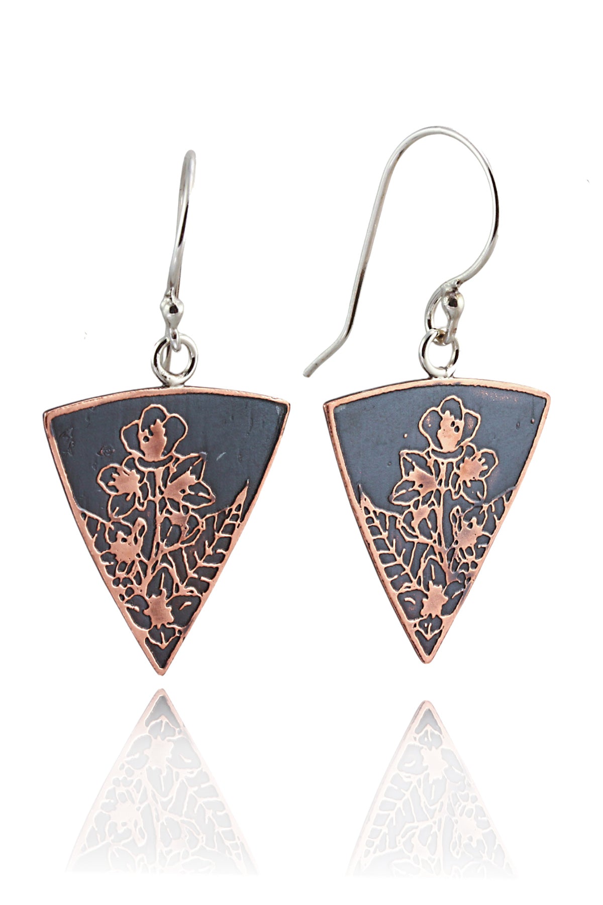 Botanical Wildflower Triangle Dangles