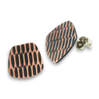 Copper Textured Studs