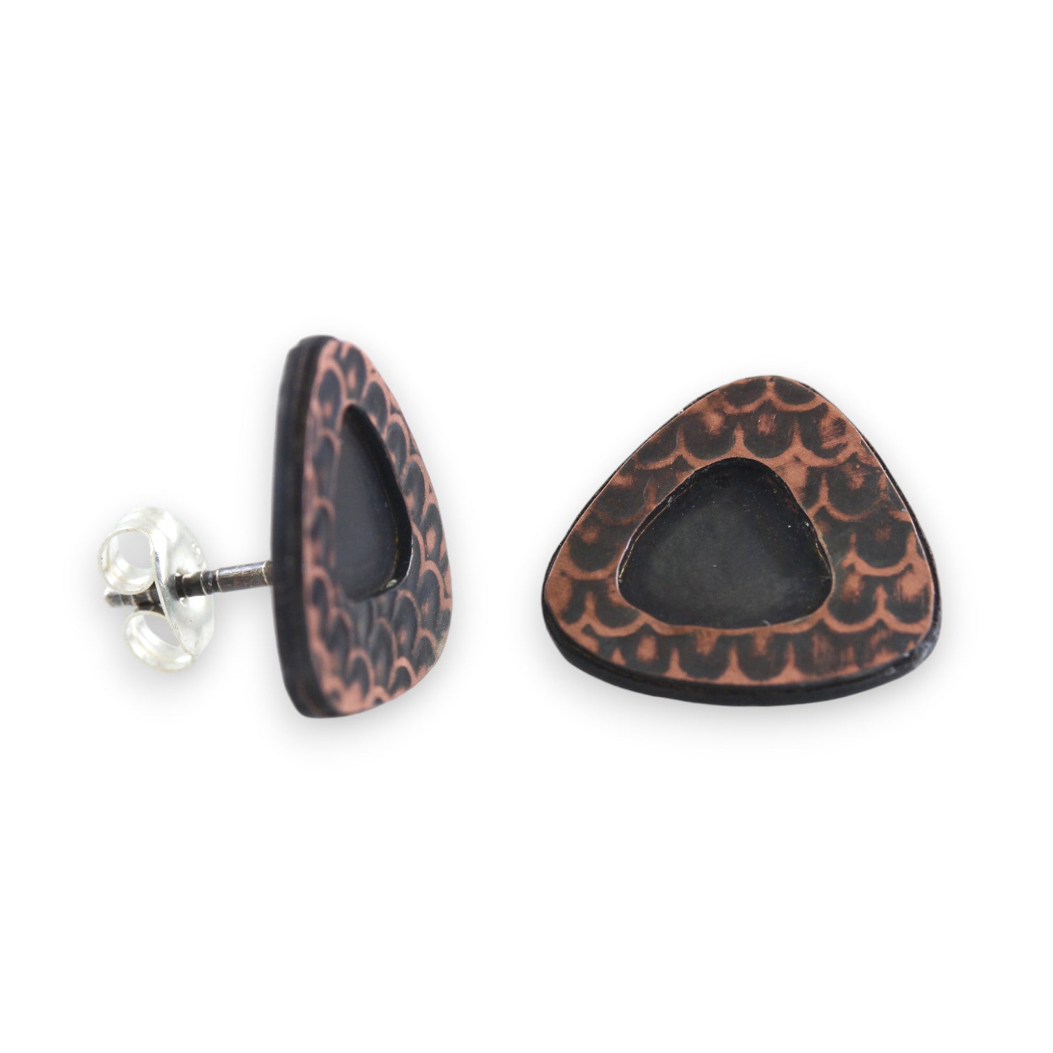 Copper Rounded Triangle Frame Studs