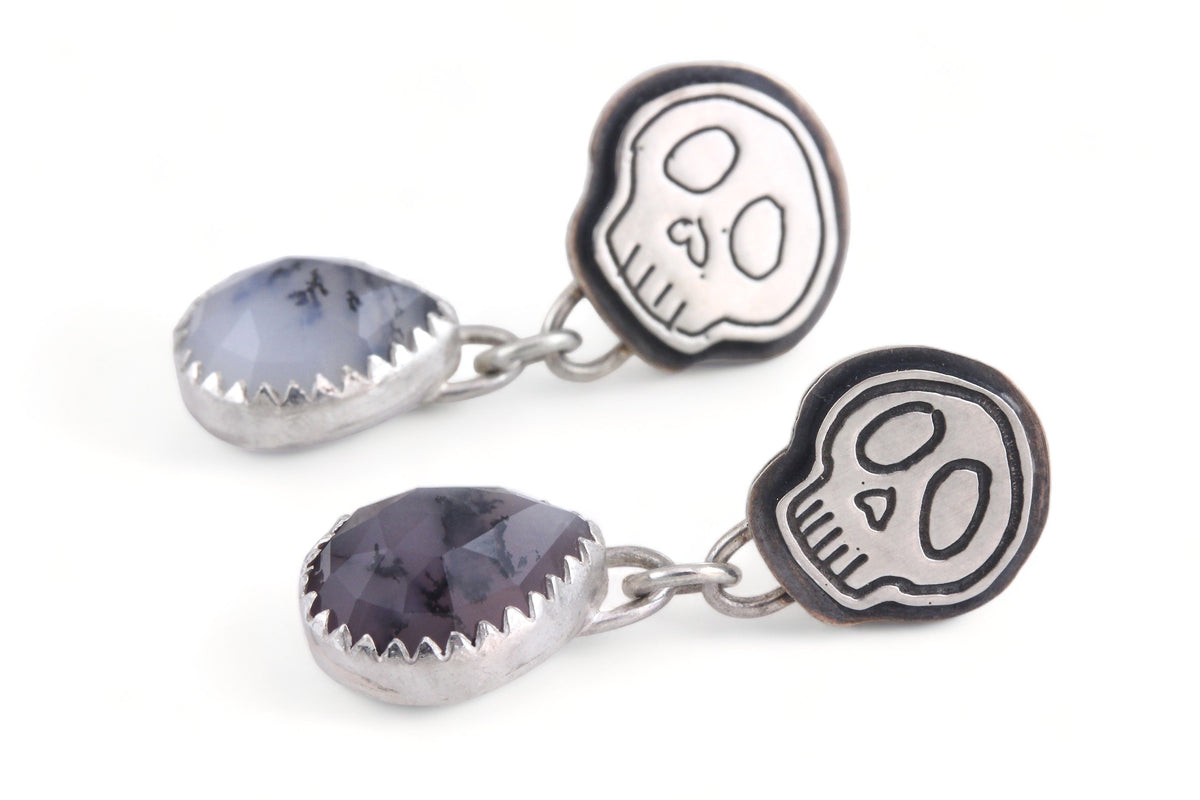 Dendrite Skull Studs Creative Dexterity