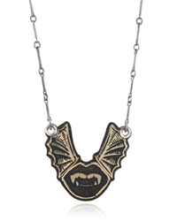 Fang-U! : Vampire Bite in Flight Necklace