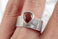 Trillion Rosecut Garnet Ring - Second Sale