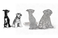 Dog Breed Silhouette Cufflinks