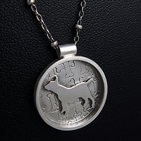 I Love My Bull Terrier Necklace Creative Dexterity