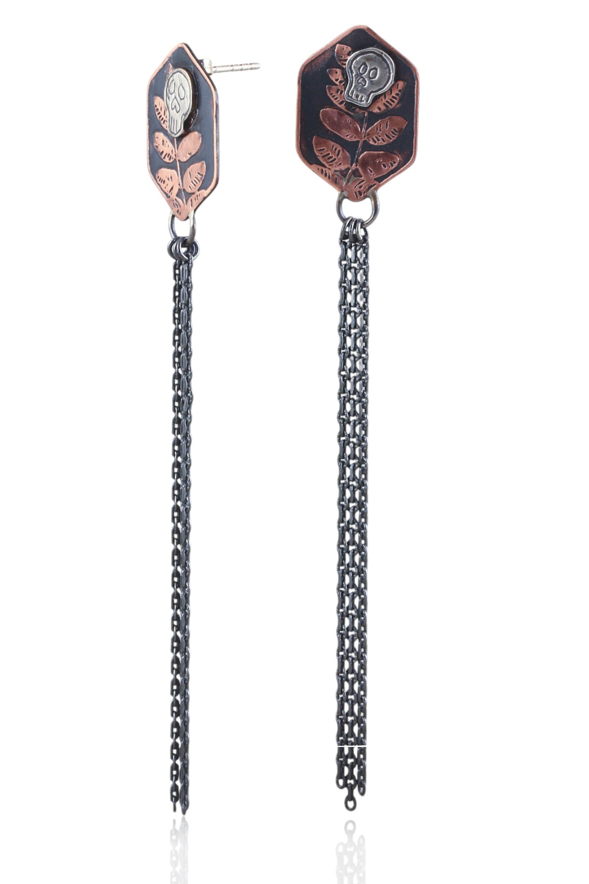 Botanical Kindred Skull Fringe Studs