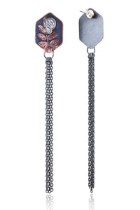 Botanical Kindred Skull Fringe Studs