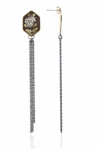 Botanical Kindred Skull Fringe Studs
