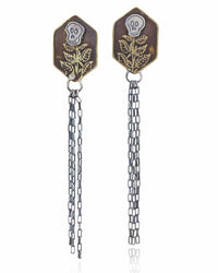 Botanical Kindred Skull Fringe Studs