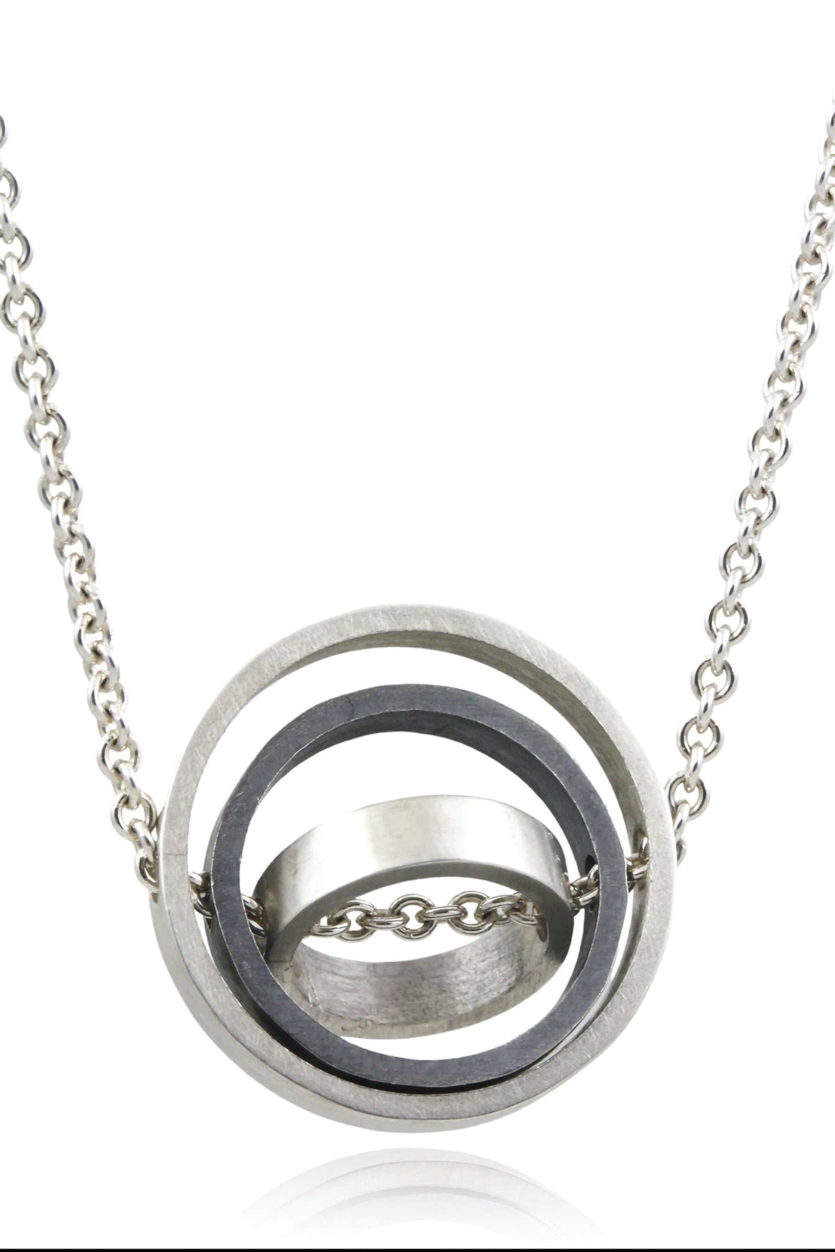 O.C.D. Circle SOS Grayscale Fidget Necklace Creative Dexterity