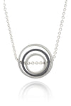O.C.D. Circle SOS Grayscale Fidget Necklace