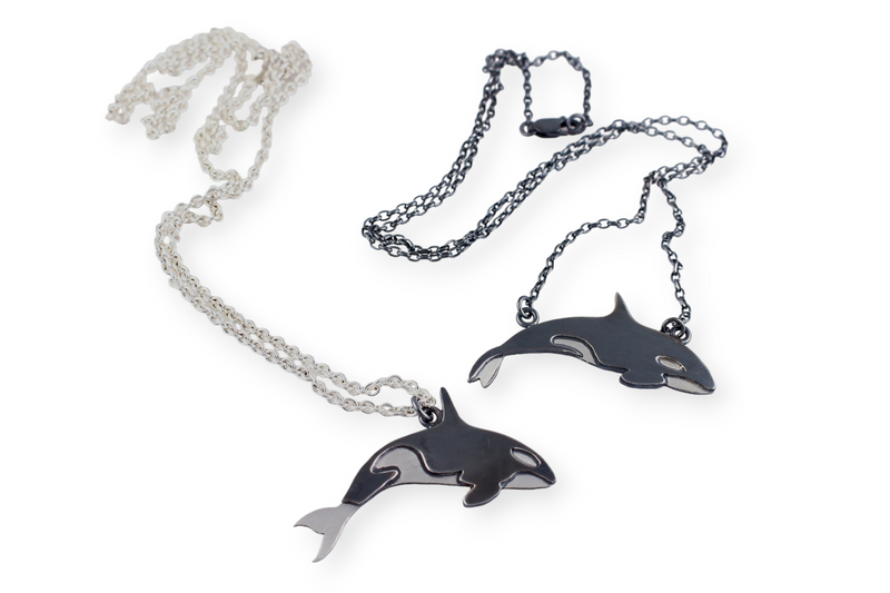 ORCA-nize Pendants by Creative Dexterity

Orca Pendant A (left) and B (right)

100% handmade and sterling silver