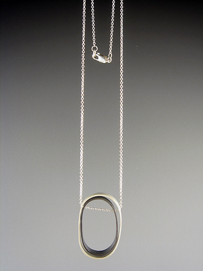 O.C.D. Oval Grayscale Necklace Creative Dexterity