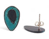 Patina: Copper Teal Teardrop Studs