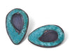 Patina: Copper Teal Teardrop Studs