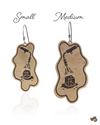 Earring Size Chart:
Small Brass Earrings on Left and Medium Brass Earrings on Right. v5