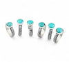 Botanical Turquoise Rings: Size 7 - 9.5