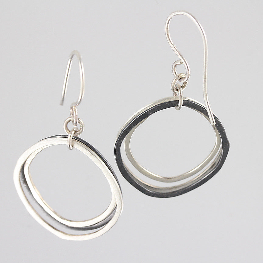 Two-Toned Forged Rounded Square Dangles Creative Dexterity