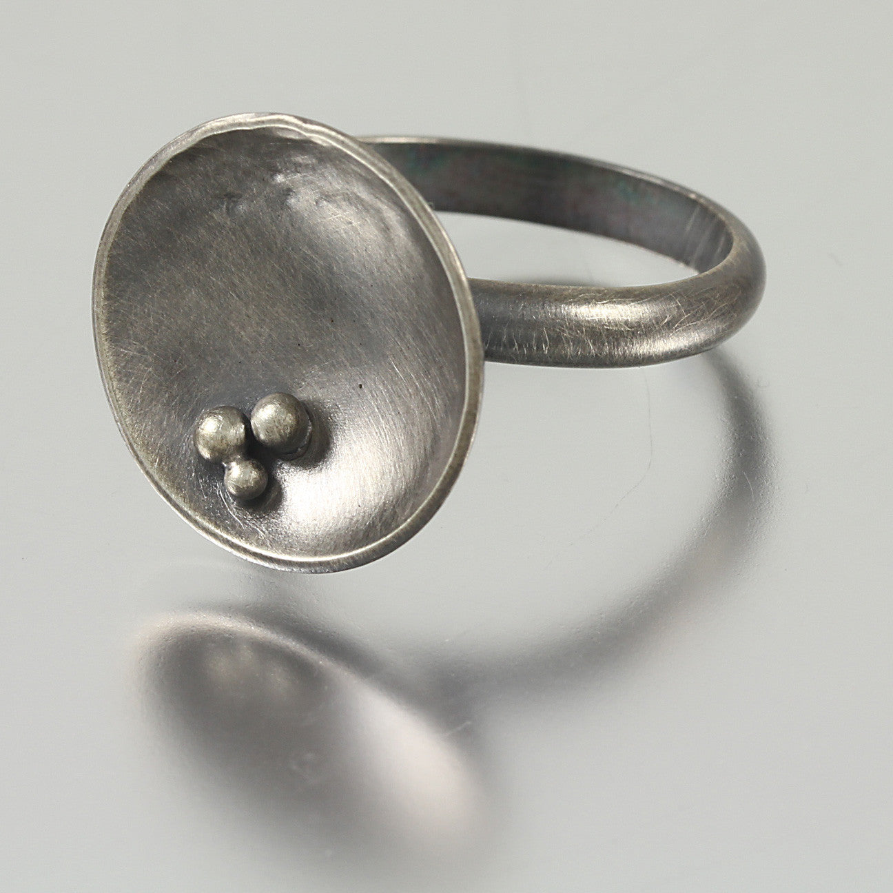 Dome Ring with Beads- Size 8.25