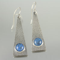 Lapis Triangle Dangles