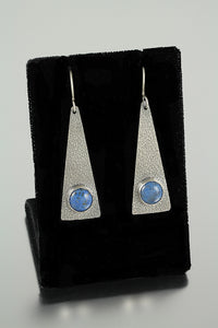 Lapis Triangle Dangles