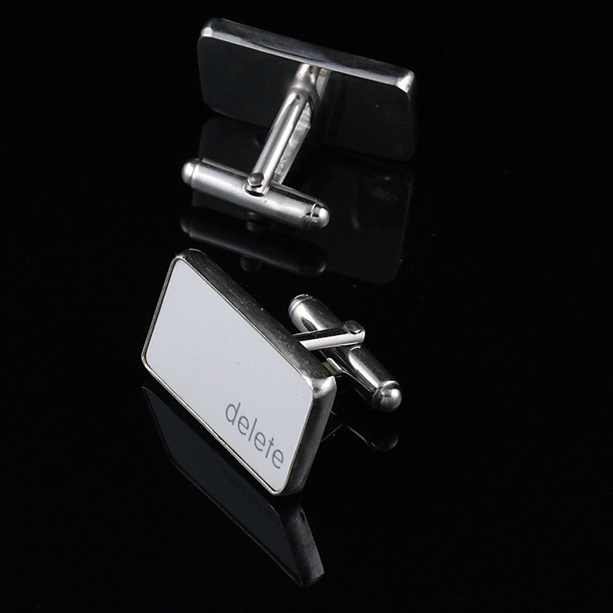 Delete Key Cufflinks Creative Dexterity