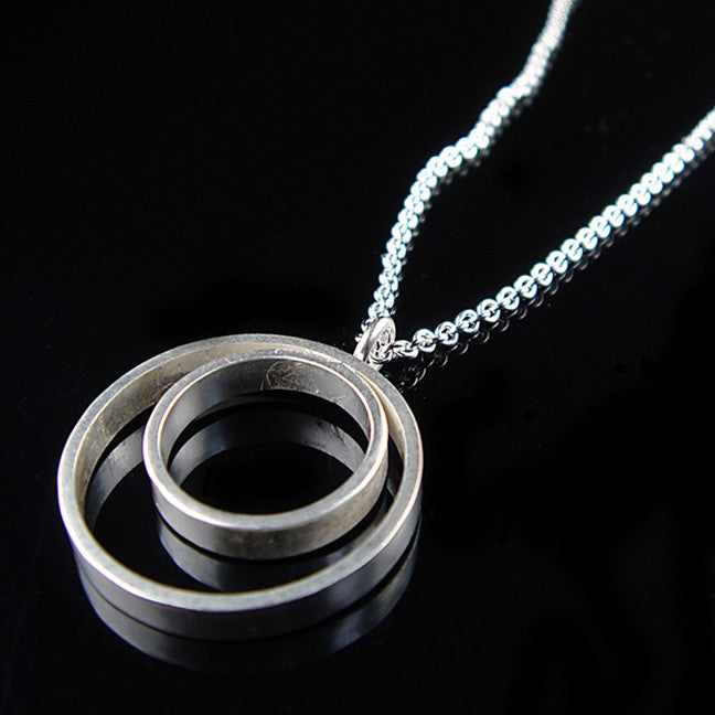 Double Circle Necklace Creative Dexterity