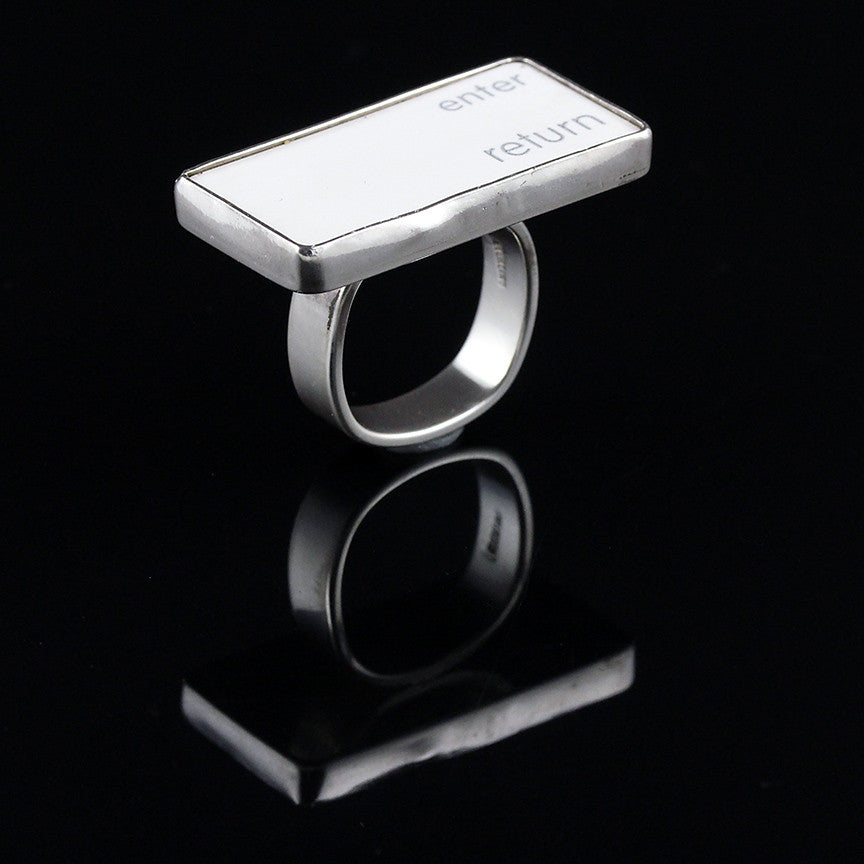 Enter Return Computer Key Ring Creative Dexterity