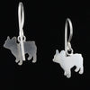 French Bulldog Dangle Earrings