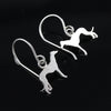 Greyhound Silhouette Dangle Earrings