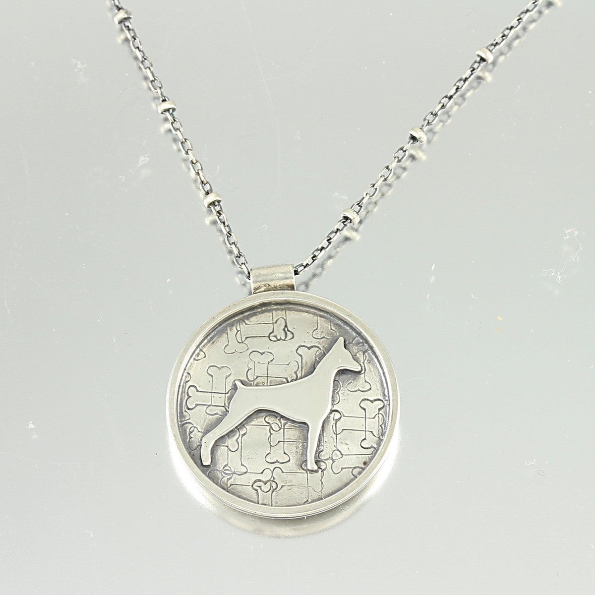 I Love My Doberman Pinscher Necklace Creative Dexterity