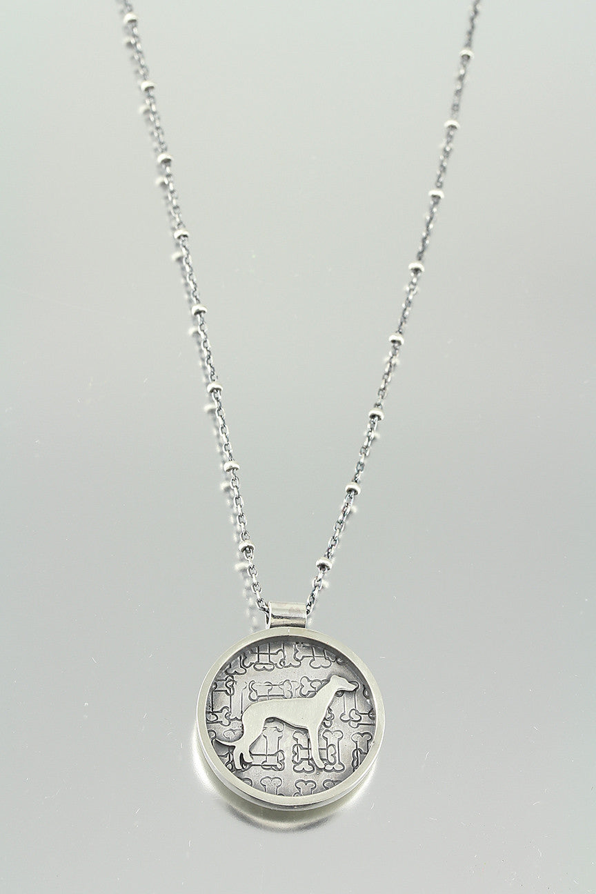 I Love My Greyhound Necklace Creative Dexterity