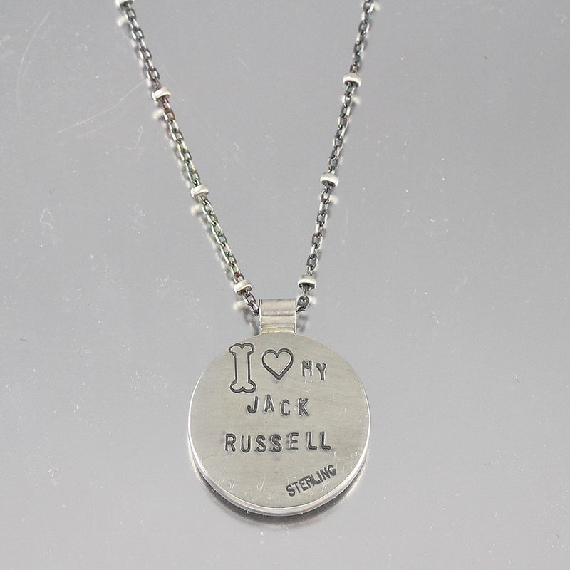 I Love My Jack Russell Terrier Necklace