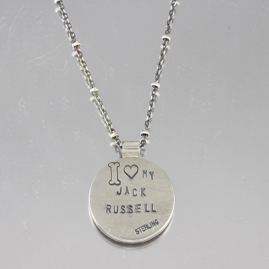 I Love My Jack Russell Terrier Necklace Creative Dexterity