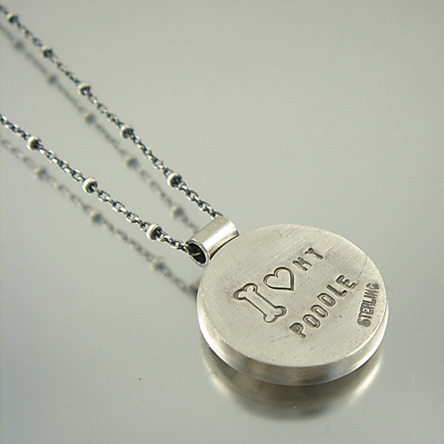I Love My Poodle Necklace Creative Dexterity