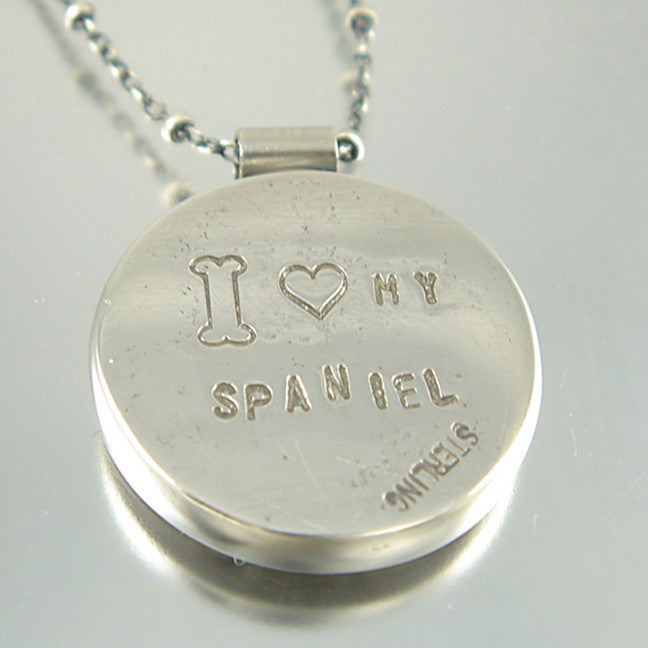 I Love My Spaniel Necklace