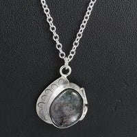 Jasper Necklace with Decorative Setting