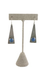 Lapis Triangle Dangles