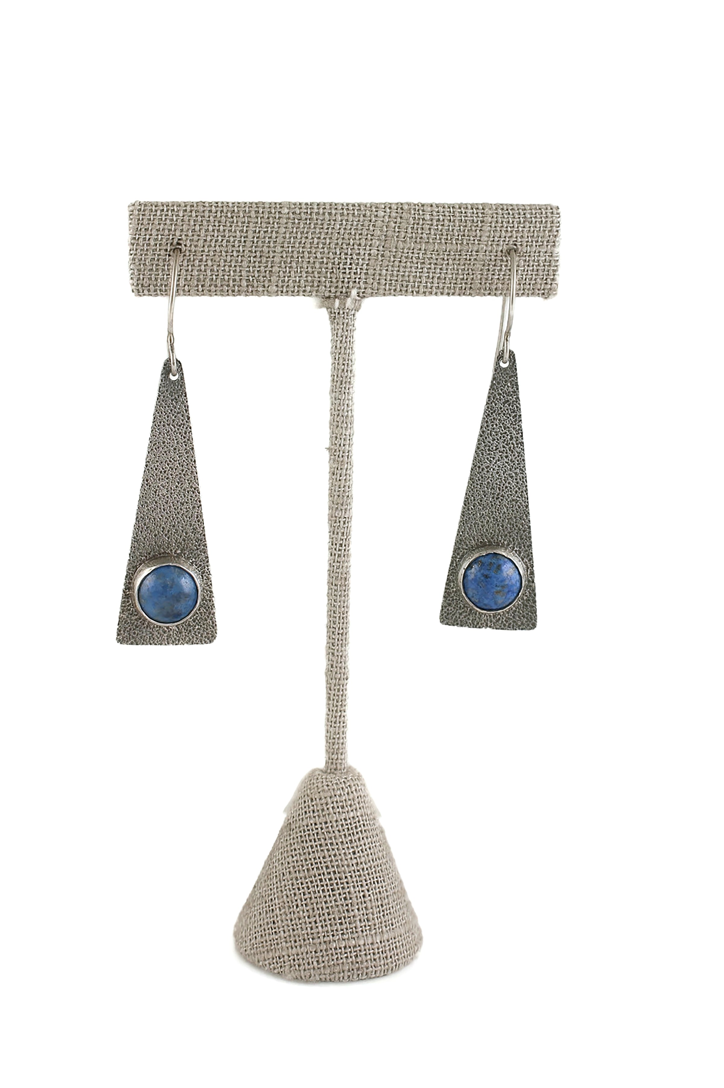 Lapis Triangle Dangles