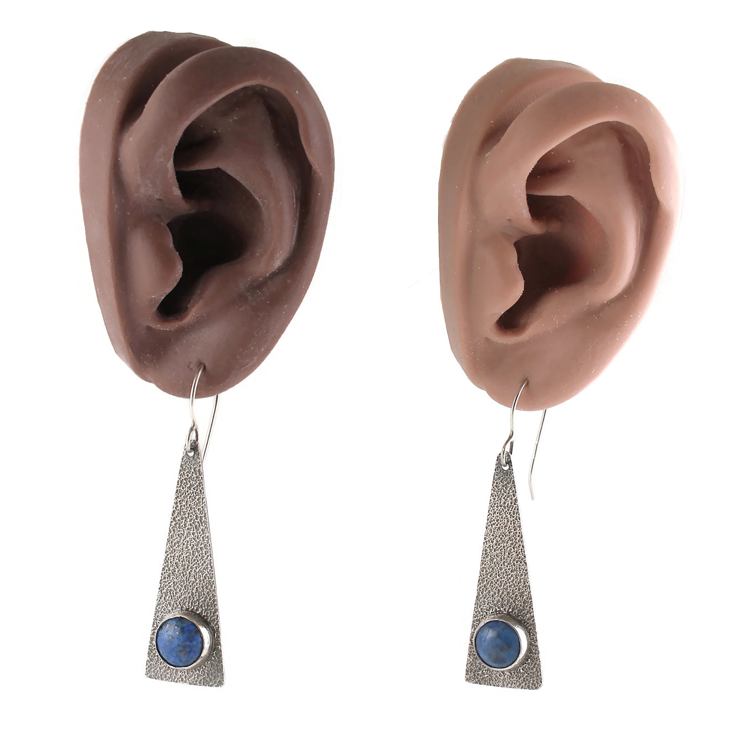 Lapis Triangle Dangles