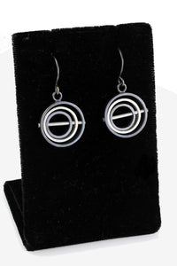 O.C.D. Circle Grayscale Earrings SOS