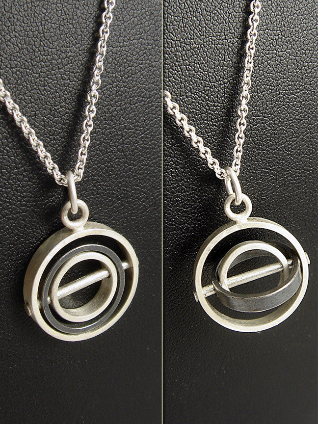 O.C.D. Circle Grayscale Charm Pendant SOS Creative Dexterity