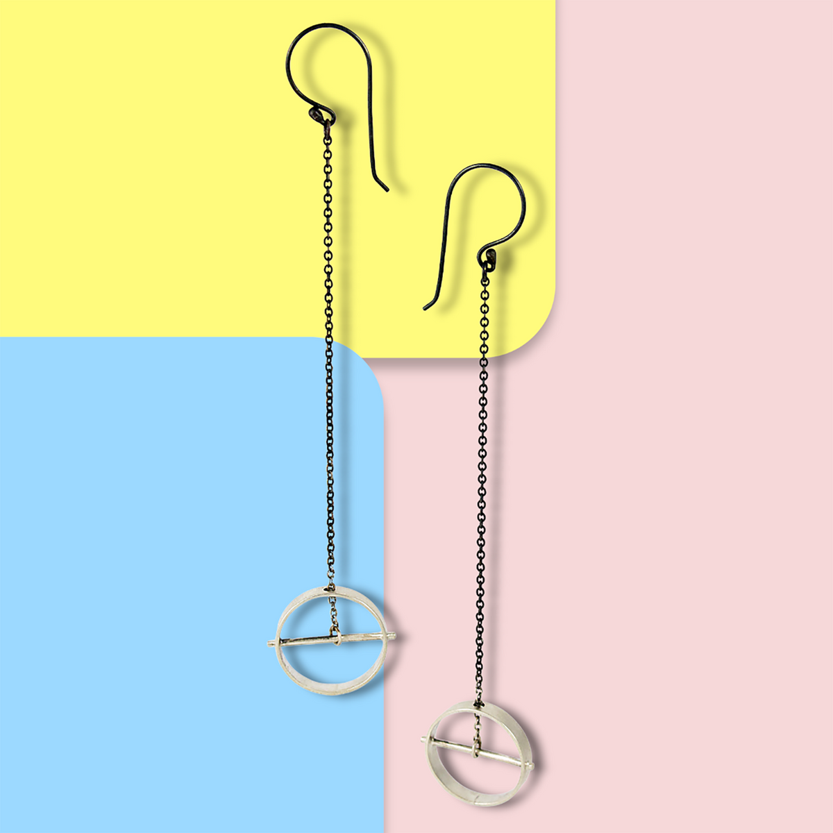 Orbit - Circle Drop Earrings Creative Dexterity