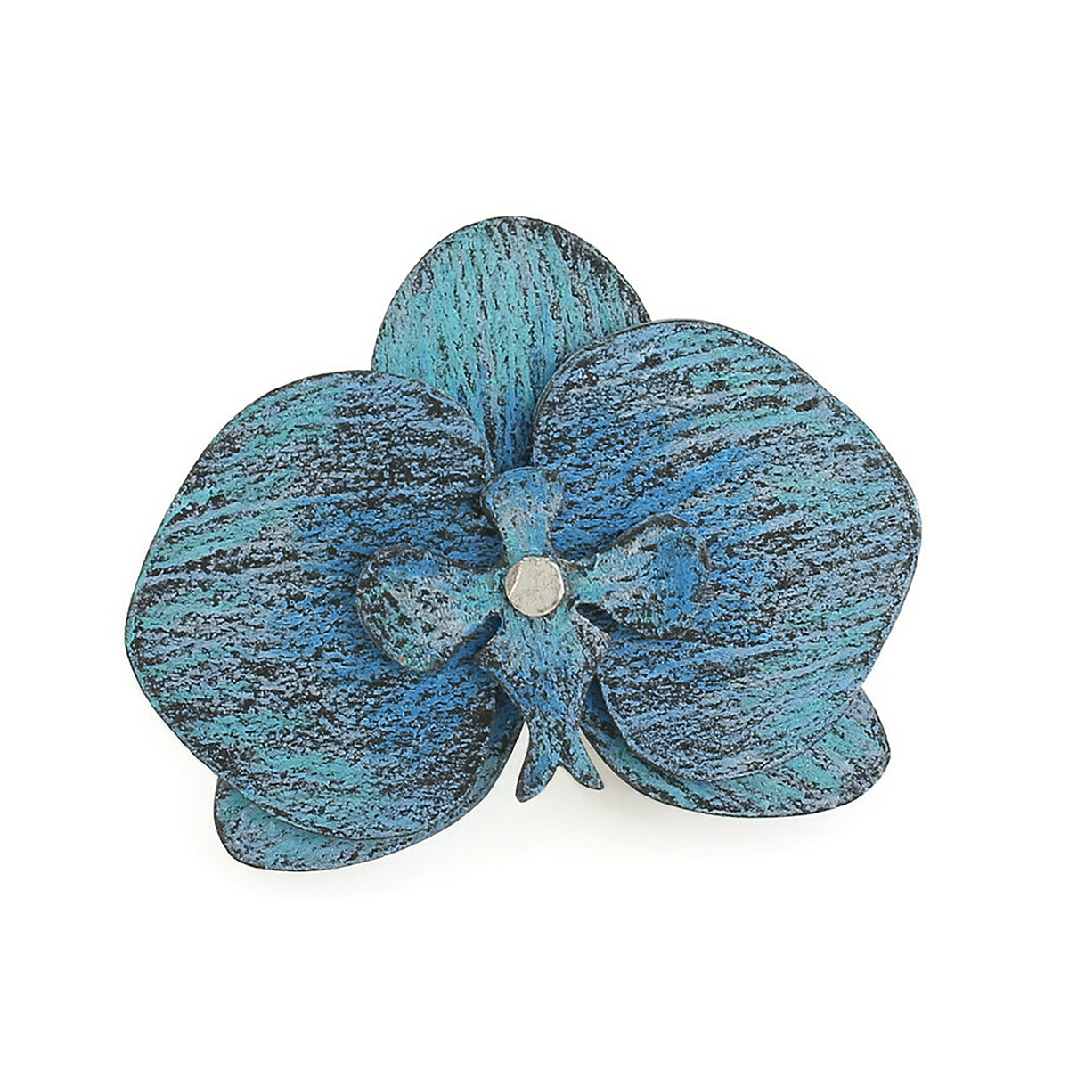 Orchid Brooch: Blossoming Blue Creative Dexterity