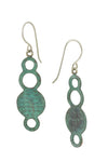 Patina: Turquoise Mermaid Bubble Textured Dangles