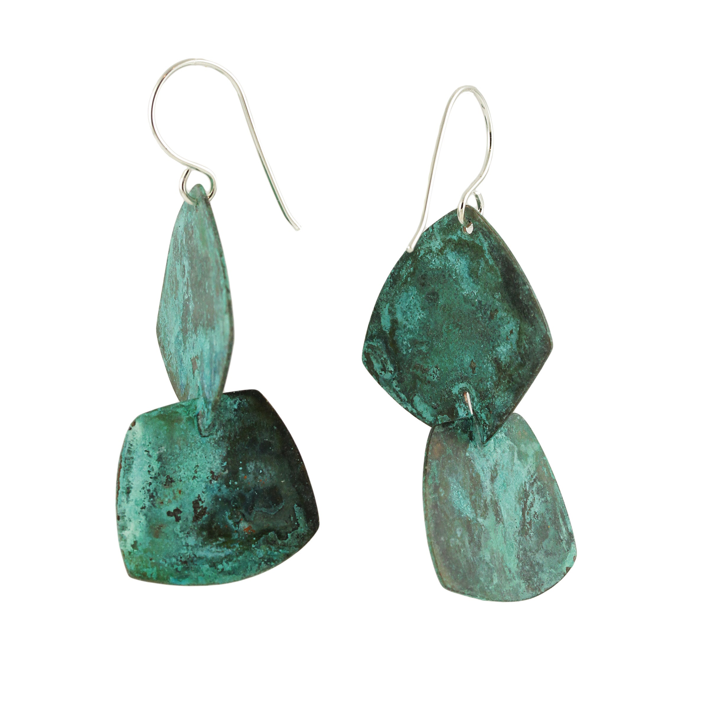 Aquamarine Jade Modern Dangles