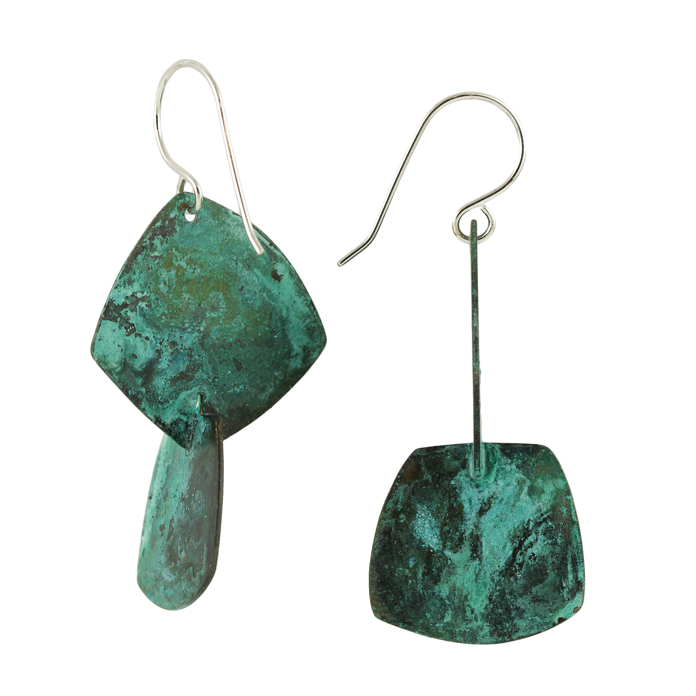 Aquamarine Jade Modern Dangles