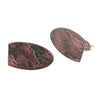 Copper Red Patina Shield Shaped Studs by Creative Dexterity: Sides