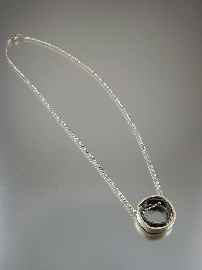 O.C.D. Rounded Square Grayscale - Sterling Necklace Creative Dexterity