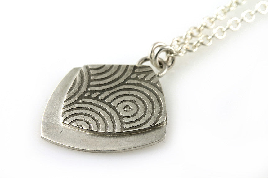 Abstract Textured Pendant